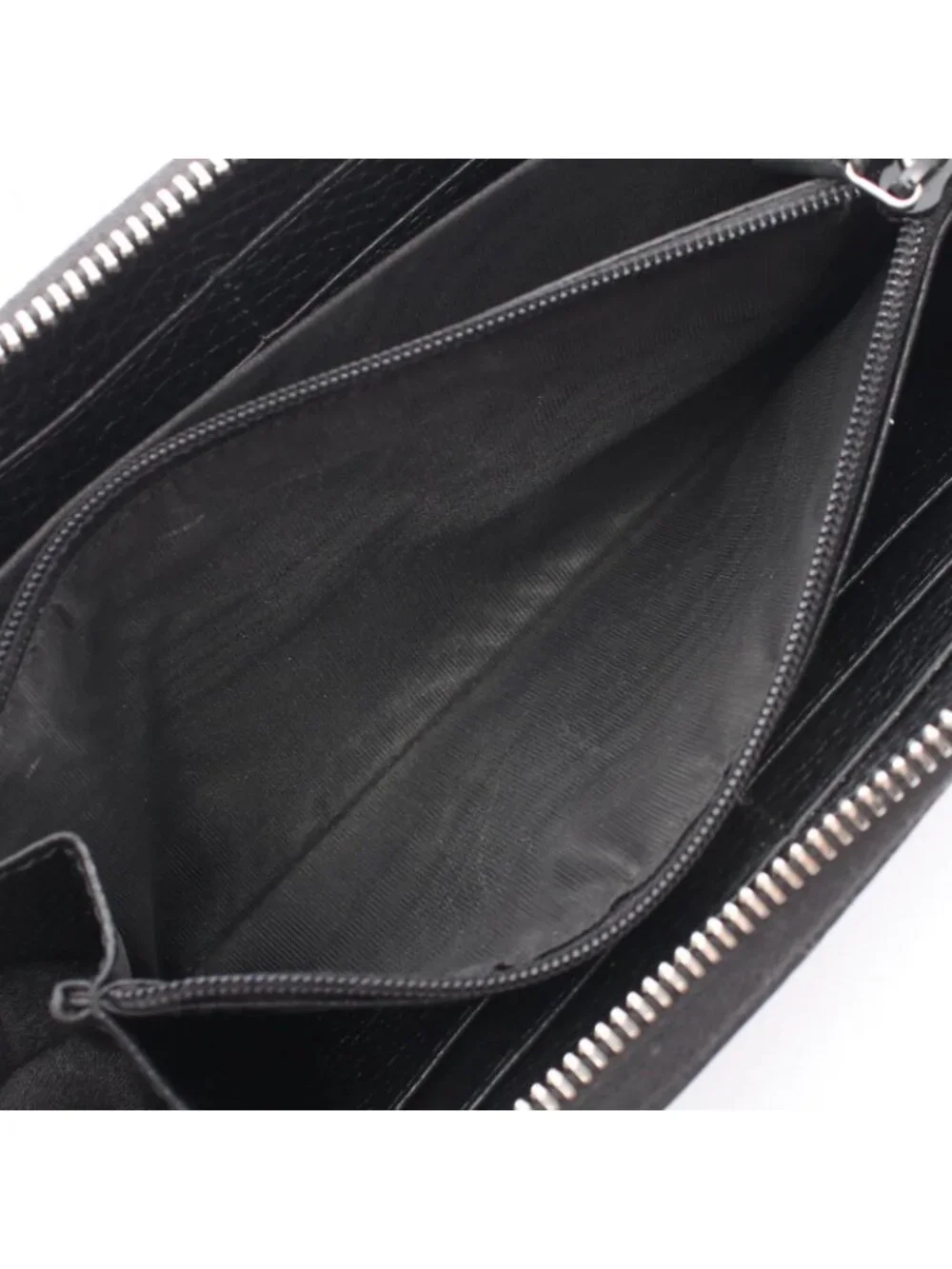 Gucci Round Wallet GG Metal Black Leather - Picture 6 of 8
